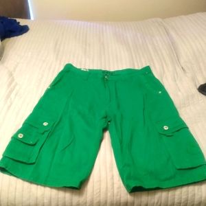 Men's COOGI Green Cargo Shorts size 38